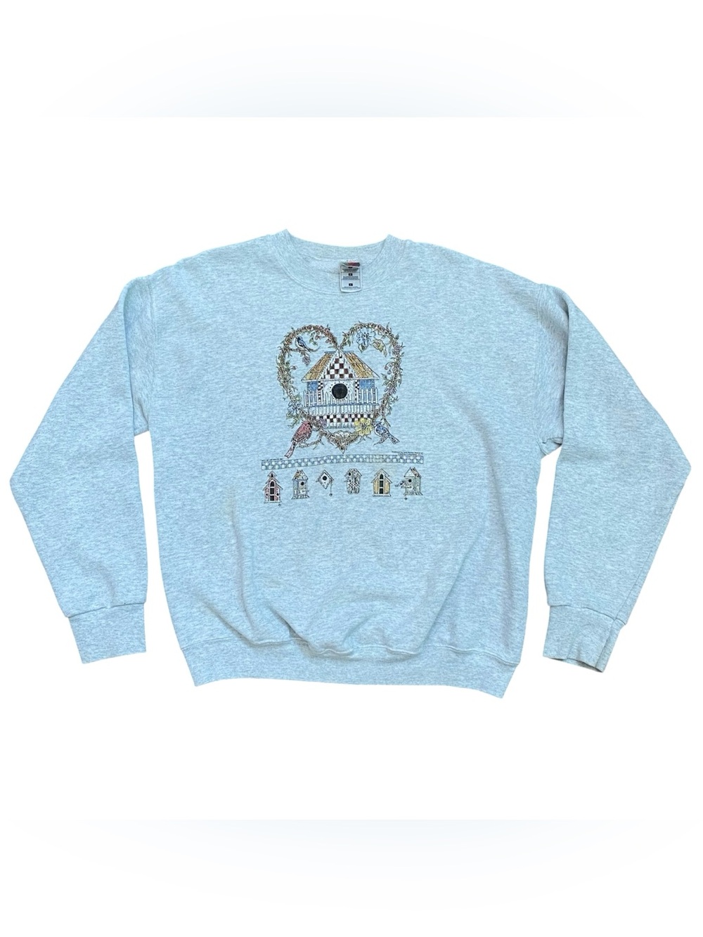 Vintage Fruit of The Loom Birdhouse Cottagecore sweatshirt